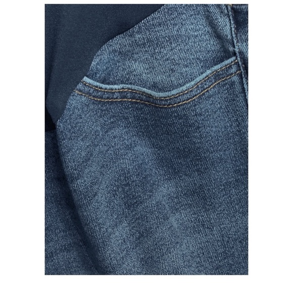 Women's Maternity Boyfriend Jeans with Full Panel - Picture 6 of 6